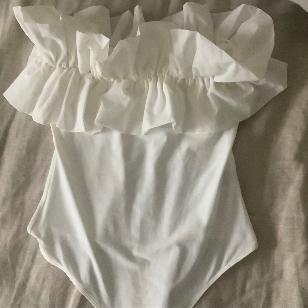 Altar’d state ruffle bodysuit